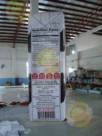 Inflatable Custom Milk Box Helium PVC Ballon Digital Printing 2.5m