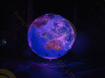 l'hélium gonflable de PVC de 0.18mm monte en ballon le globe attrayant pour l'exposition de la Science avec la lumière colorée de LED